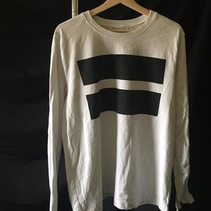 ‘Equal’ sign sweatshirt